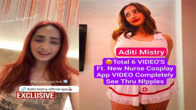 Aditi Mistry Boobs Jiggling New Nurse Cosplay App Video Completely See