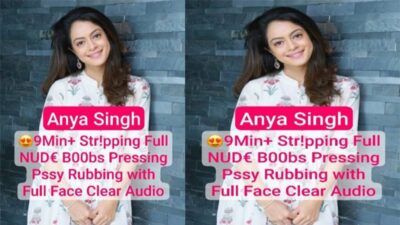 Beautiful Desi Model Anya Latest Most Exclusive Live Stripping Boobs Pressing Pussy Rubbing