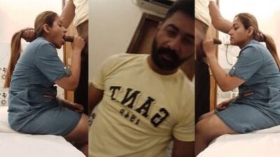 Bhabhi Giving Blowjob To Lover in Her Mouth